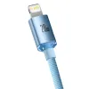 Baseus Crystal Shine USB Type C - Lightning gyorstöltő kábel 20W 1,2m kék (CAJY001303) - 1. kép