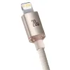 Baseus Crystal Shine USB Type C - Lightning gyorstöltő kábel 20W 2m rózsaszín (CAJY001404) - 1. kép