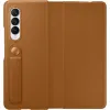 Samsung Galaxy Z Fold 3 Samsung EF-FF926LAE Leather bőr gyári fliptok Camel (S Pent nem tartalmaz) - 2. kép