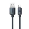 Baseus Crystal Shine gyors töltős adat kábel USB Type A - USB Type C 100W 2m fekete (CAJY000501) - 1. kép