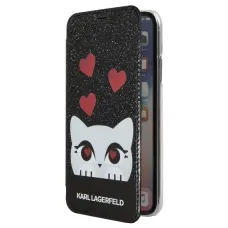 Karl Lagerfeld Valetine fliptok iPhone X/XS fekete