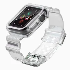 Apple Watch 4/5/6/SE 44mm Strap Light óraszíj és tok fekete