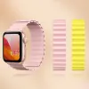 Apple Watch 4/5/6/7/8/SE (38/40/41mm) Kingxbar mágneses óraszíj burgundy - 2. kép