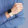 Apple Watch 4/5/6/7/8/SE (38/40/41mm) Dux Ducis mágneses óraszíj bézs - 3. kép