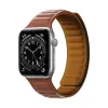 Apple Watch 4/5/6/7/8/SE/Ultra (42/44/45/49mm) Mágneses óraszíj barna - 0. kép