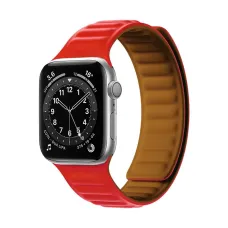 Apple Watch 7/8 45mm Mágneses óraszíj piros