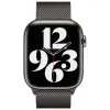 Apple Watch 4/5/6/7/8/SE (38/40/41mm) rozsdamentes acél mágneses óraszíj piros - 1. kép