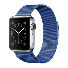Apple Watch 7/8 41mm rozsdamentes acél mágneses óraszíj kék