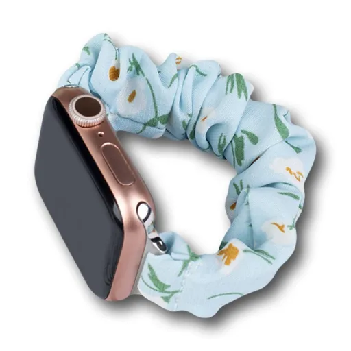 Apple Watch 4/5/6/7/8/SE (38/40/41mm) Fabric gumis óraszíj kék