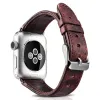 Apple Watch Watch 8/7/6/5/4/3/2/SE (41/40/38mm) iCarer valódi bőr óraszíj piros (RIW103-WI) - 2. kép