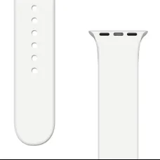 Apple Watch 4/5/6/7/8/SE/Ultra (42/44/45/49mm) Silicone APS óraszíj fehér