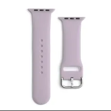 Apple Watch 4/5/6/7/8/SE (38/40/41mm) Silicone APS óraszíj lila