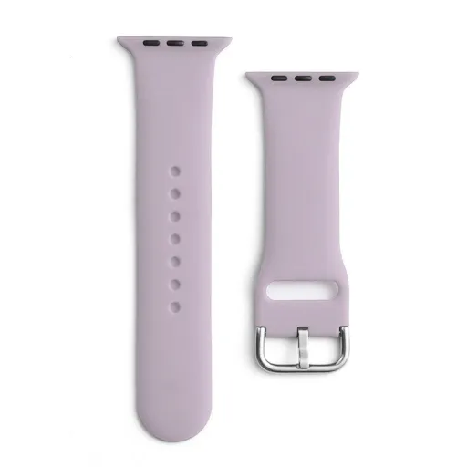Apple Watch 4/5/6/7/8/SE (38/40/41mm) Silicone APS óraszíj lila