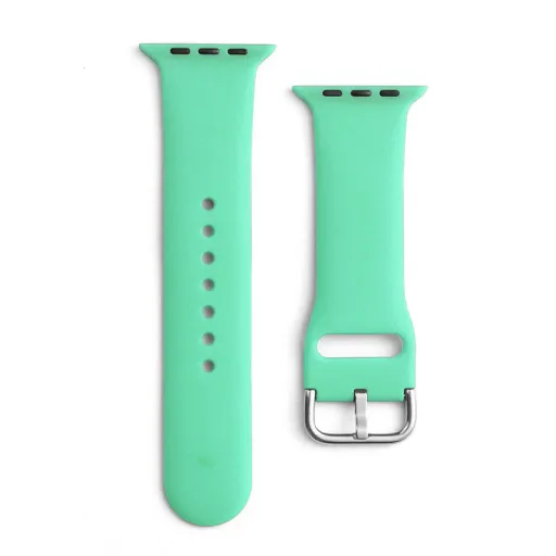 Apple Watch 4/5/6/7/8/SE (38/40/41mm) Silicone APS óraszíj menta