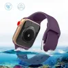 Apple Watch 4/5/6/7/8/SE/Ultra (42/44/45/49mm) Silicone APS óraszíj fekete - 3. kép