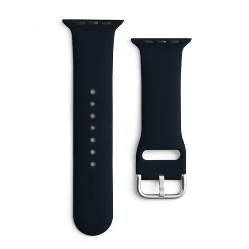 Apple Watch 4/5/6/7/8/SE/Ultra (42/44/45/49mm) Silicone APS óraszíj fekete