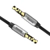 Baseus Yiven M30 sztereó AUX audiokábel 3.5mm mini jack 1.5m ezüst-fekete (CAM30-CS1) - 0. kép