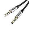 Baseus Yiven M30 sztereó AUX audiokábel 3.5mm mini jack 1.5m ezüst-fekete (CAM30-CS1) - 2. kép