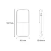 Baseus Pro powerbank 10000mAh 20W + USB - Type C 3A 0.3m kábel fekete (PPBD040201) - 1. kép