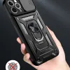 iPhone 14 Plus Armor tok csúsztatható kamera lencse védővel fekete - 0. kép