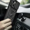 iPhone 14 Plus Armor tok csúsztatható kamera lencse védővel fekete - 1. kép