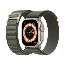 Apple Watch 4/5/6/7/8/SE/Ultra (42/44/45/49mm) alpesi pánt, óraszíj zöld Alphajack