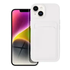 iPhone 14 Card Case Szilikon tok hátlapi kártyatartóval fehér