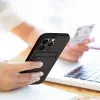 iPhone 14 Plus Card Case Szilikon tok hátlapi kártyatartóval fekete - 4. kép