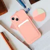 iPhone 14 Plus Card Case Szilikon tok hátlapi kártyatartóval rózsaszín - 2. kép