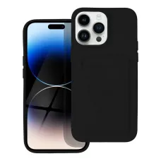 iPhone 14 Pro Max Card Case Szilikon tok hátlapi kártyatartóval fekete