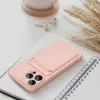 iPhone 14 Pro Max Card Case Szilikon tok hátlapi kártyatartóval rózsaszín - 2. kép