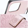 iPhone 14 Pro Max Forcell MEZZO mandala mintás fliptok rose gold - 4. kép