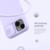 iPhone 14 Plus Nillkin CamShield Silky Magsafe kompatibilis szilikon tok fekete - 3. kép