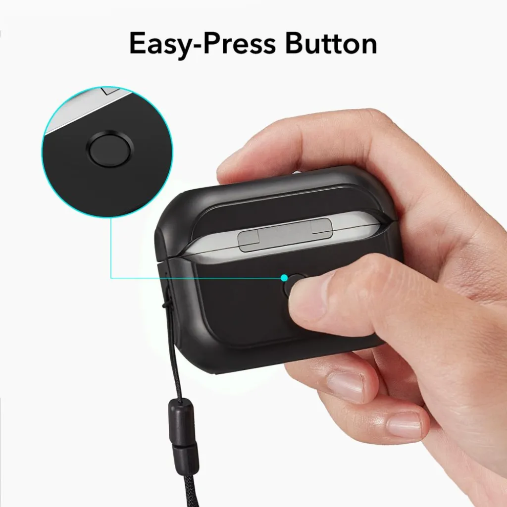 Airpods Pro 1/2 ESR Orbit Halolock MagSafe kompatibilis tok fekete - 7