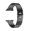 Apple Watch 4/5/6/7/8/SE/Ultra (42/44/45/49mm) fém luxury óraszíj fekete Alphajack - 0. kép