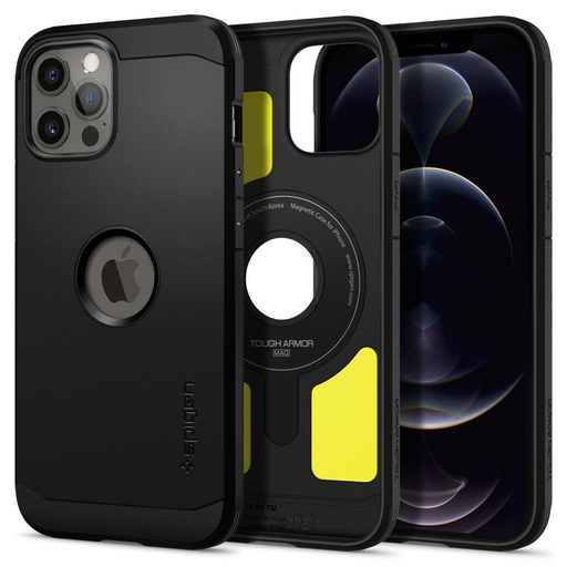 iPhone 12 Pro Max Spigen Tough Armor Mag MagSafe tok fekete iPhone 12 Pro Max Spigen Tough Armor Mag MagSafe tok fekete