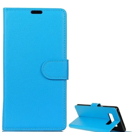 Bőr fliptok Samsung S10 kék Bőr fliptok Samsung S10 kék