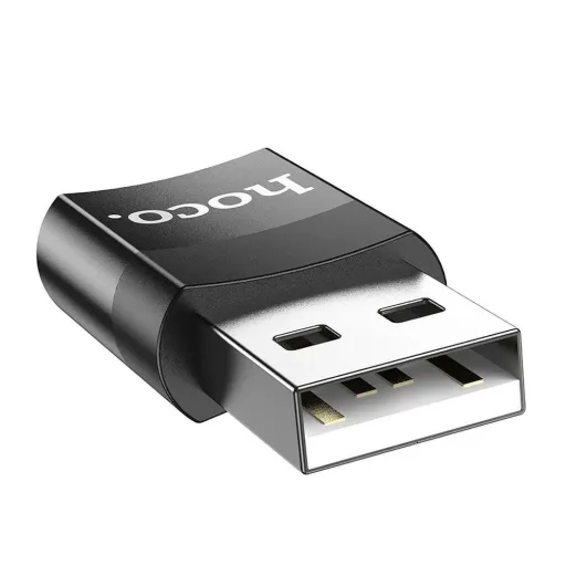 HOCO UA17 USB-A/USB-C OTG Adapter fekete