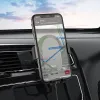 HOCO CA105 mágneses autós telefontartó vezeték nélküli töltéssel fekete - 1. kép