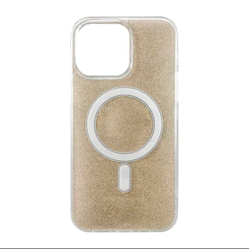 iPhone 14 Pro MagSafe-kompatibilis glitter tok arany Alphajack