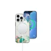 iPhone 14 Pro Max MagSafe-kompatibilis átlátszó virágmintás tok Alphajack (B) - 4. kép