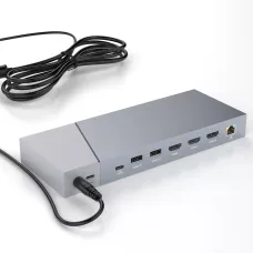 ROCKETEK DS933 15 az 1-ben többfunkciós dokkolóállomás, HUB USB Type C 100W PD