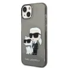 iPhone 14 Plus Karl Lagerfeld IML Glitter Karl és Choupette NFT tok fekete (KLHCP14MHNKCTGK) - 4. kép