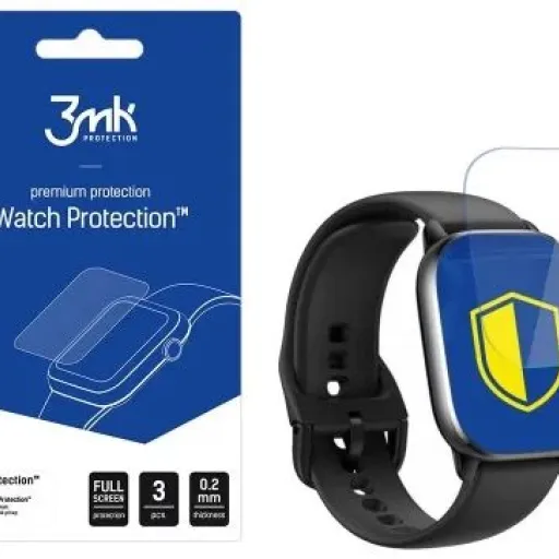 Amazfit GTS 4 3MK ARC kijelzővédő fólia