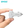 BWOO autós töltő CC58 PD 18W 1x USB-C 1x USB 2.4A fehér - 2. kép