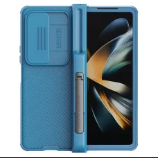 Samsung Galaxy Z Fold 4 5G Nillkin CamShield PRO Slot+Stand tok kék (S Pent nem tartalmaz)