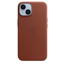 iPhone 14 bőrtok umbra (MPP73ZM/A) Apple gyári MagSafe-rögzítésű