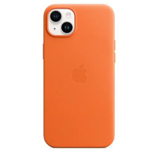 iPhone 14 Plus bőrtok narancs (MPPF3ZM/A) Apple gyári MagSafe-rögzítésű iPhone 14 Plus bőrtok narancs (MPPF3ZM/A) Apple gyári MagSafe-rögzítésű
