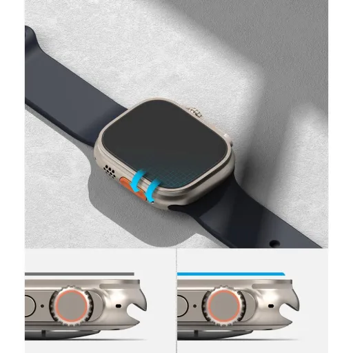 Apple Watch Ultra (49mm) Ringke ID FC kijelzővédő üvegfólia 4db