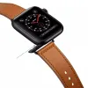 Apple Watch 4/5/6/7/8/SE (38/40/41mm) PU bőr óraszíj tengerészkék Alphajack - 0. kép